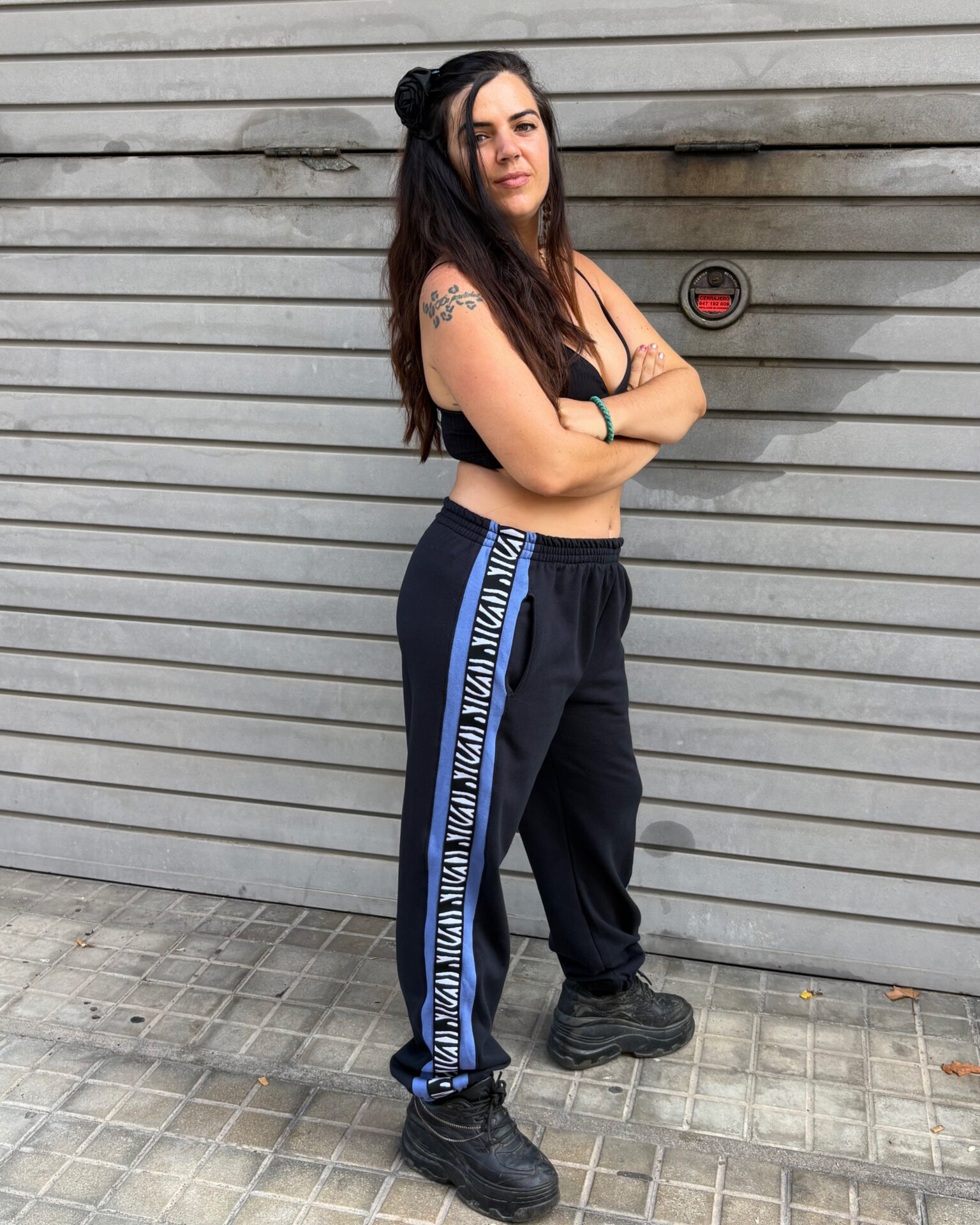 Pantalón Basic//cassual blu
