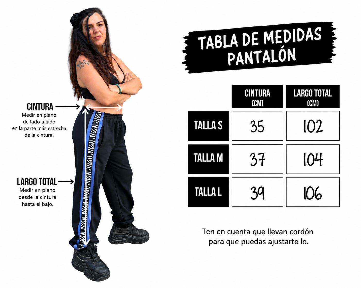 Pantalón Basic//cassual blu - Imagen 3