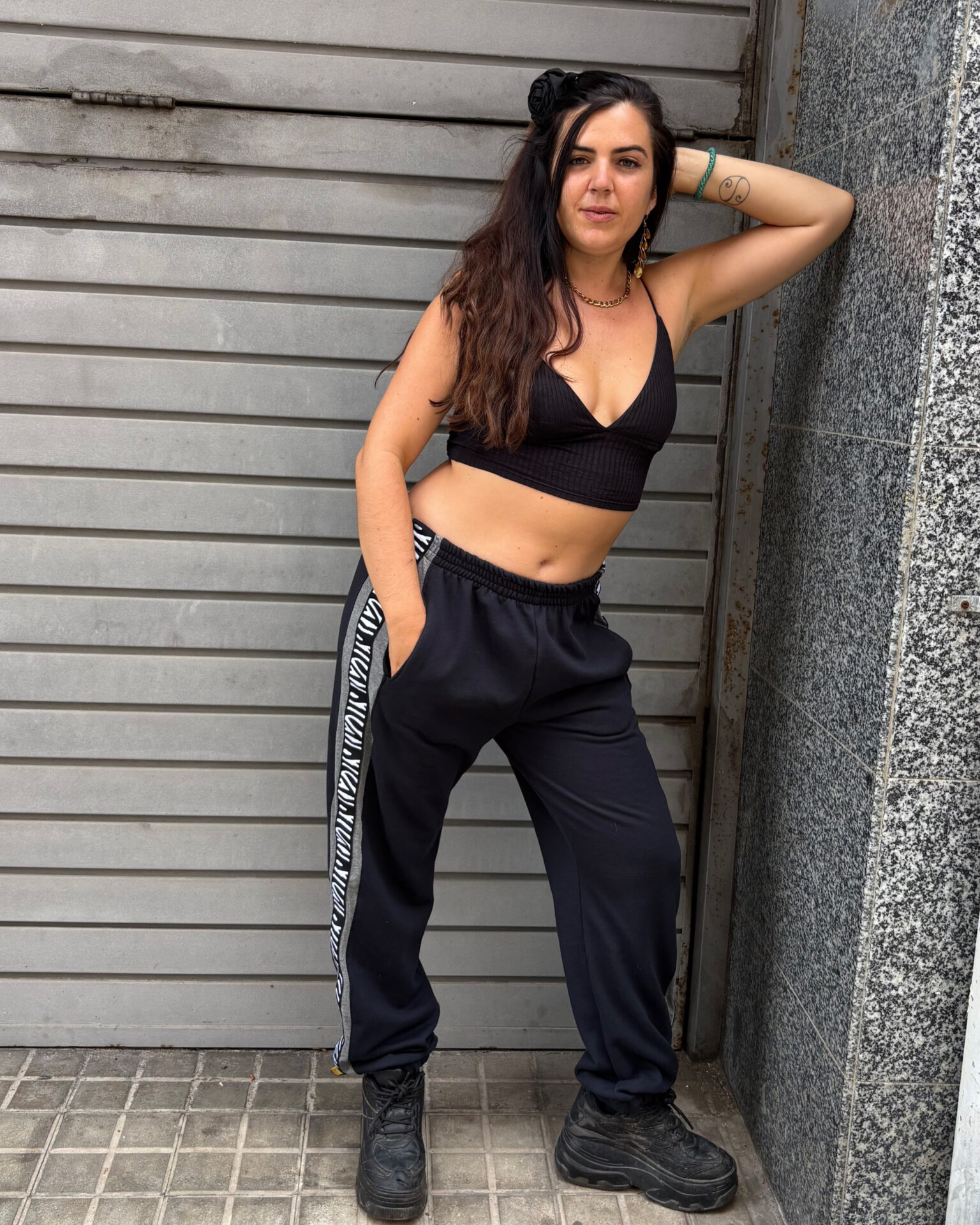 Pantalón Basic//cassual grey